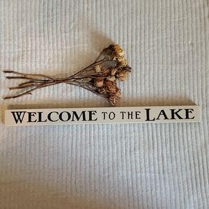 "welcome to the lake" plaque NEW